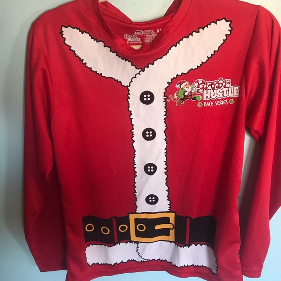 asm Tops - Santa Hustle Running Shirt XS